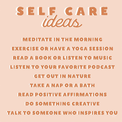Picture of SELF CARE IDEAS