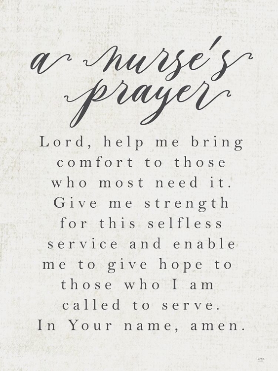 Picture of A NURSES PRAYER