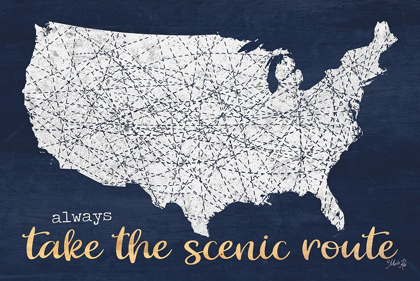 Picture of SCENIC ROUTE USA MAP