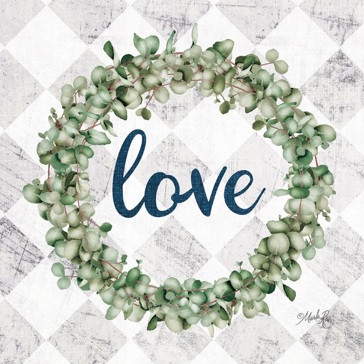 Picture of LOVE EUCALYPTUS WREATH