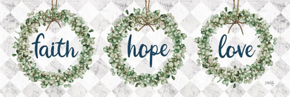 Picture of FAITH HOPE LOVE EUCALYPTUS WREATHS