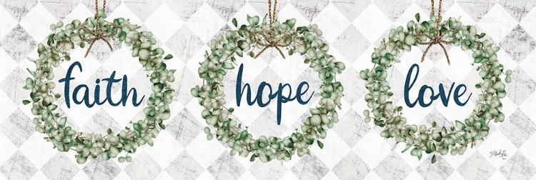 Picture of FAITH HOPE LOVE EUCALYPTUS WREATHS