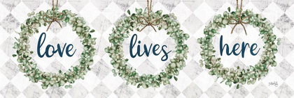 Picture of LOVE LIVES HERE EUCALYPTUS WREATHS