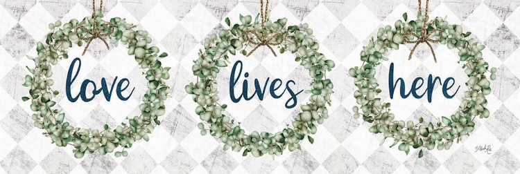 Picture of LOVE LIVES HERE EUCALYPTUS WREATHS