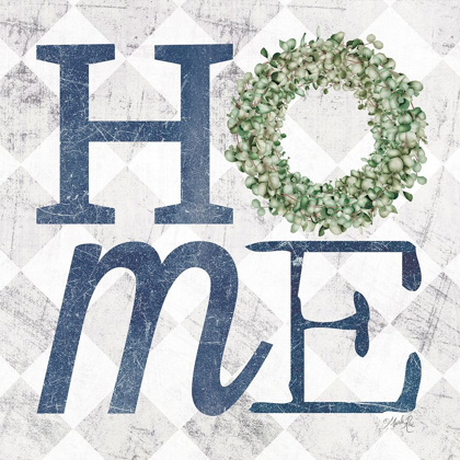 Picture of HOME WITH EUCALYPTUS WREATH III
