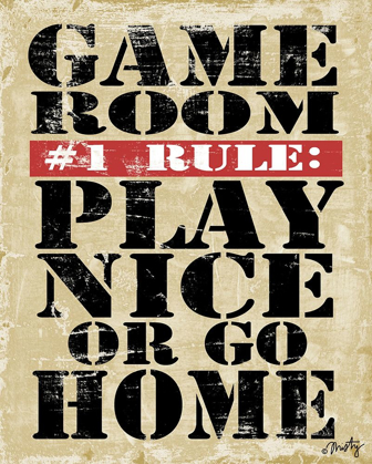 Picture of GAME ROOM #1 RULE