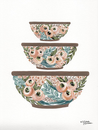 Picture of FLORAL MIXING BOWLS      
