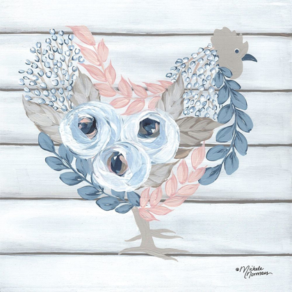 Picture of BLUE AND BLUSH HEN