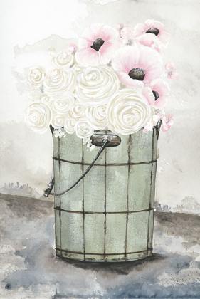 Picture of ICE CREAM BUCKET OF FLOWERS   