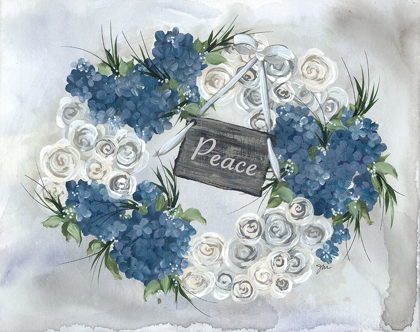 Picture of HYDRANGEA WREATH BLUE