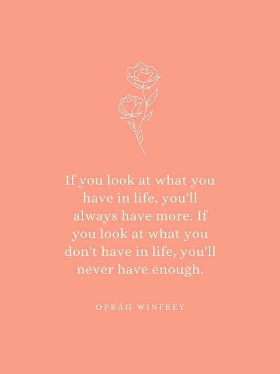 Picture of OPRAH WINFREY QUOTE: WHAT YOU HAVE
