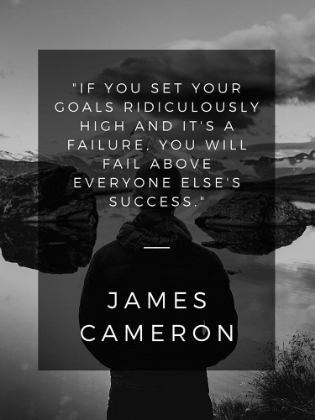 Picture of JAMES CAMERON QUOTE: FAIL ABOVE EVERYONE