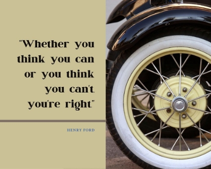 Picture of HENRY FORD QUOTE: YOURE RIGHT