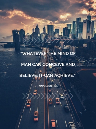 Picture of NAPOLEON HILL QUOTE: IT CAN ACHIEVE