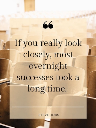 Picture of STEVE JOBS QUOTE: OVERNIGHT SUCCESSES