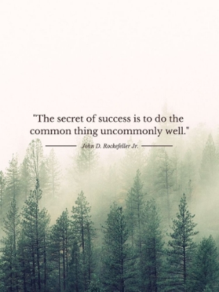 Picture of JOHN D. ROCKEFELLER JR. QUOTE: UNCOMMONLY WELL