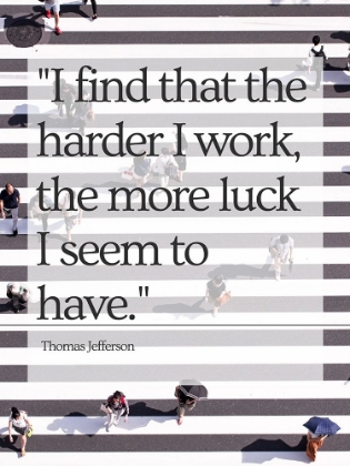 Picture of THOMAS JEFFERSON QUOTE: LUCK