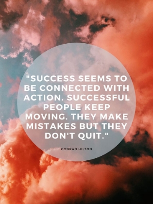 Picture of CONRAD HILTON QUOTE: SUCCESSFUL PEOPLE KEEP MOVING