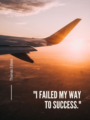 Picture of THOMAS EDISON QUOTE: SUCCESS