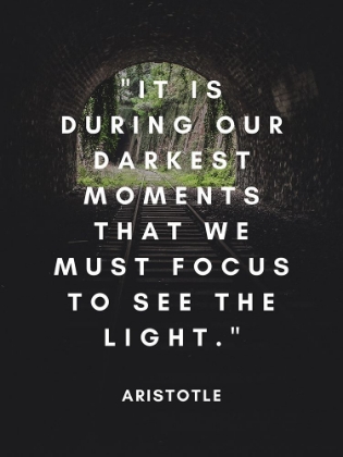 Picture of ARISTOTLE QUOTE: SEE THE LIGHT