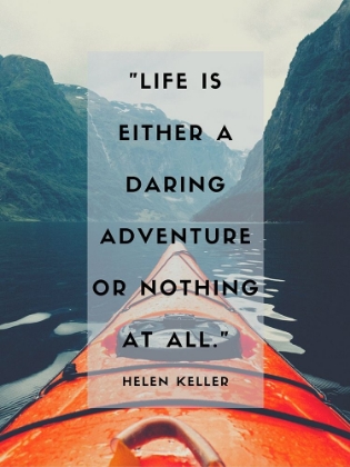 Picture of HELEN KELLER QUOTE: DARING ADVENTURE