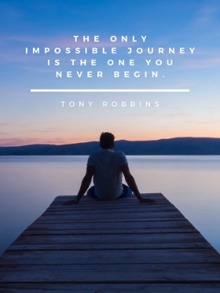 Picture of TONY ROBBINS QUOTE: IMPOSSIBLE JOURNEY