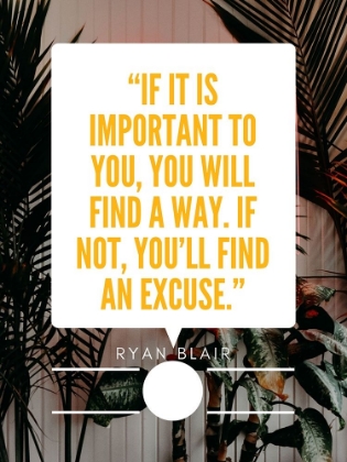 Picture of RYAN BLAIR QUOTE: FIND AN EXCUSE