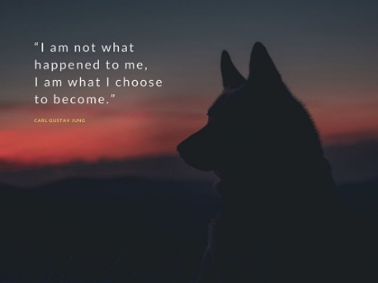 Picture of CARL GUSTAV JUNG QUOTE: I CHOOSE TO BECOME