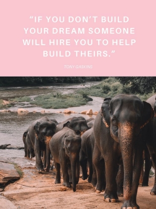 Picture of TONY GASKINS QUOTE: BUILD YOUR DREAM