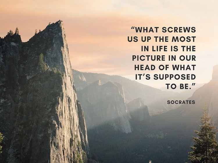 Picture of SOCRATES QUOTE: SUPPOSED TO BE