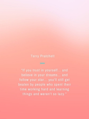 Picture of TERRY PRATCHETT QUOTE: TRUST IN YOURSELF