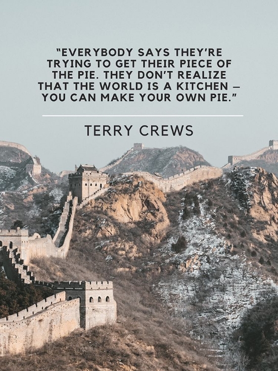 Picture of TERRY CREWS QUOTE: PIECE OF THE PIE