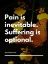 Picture of HARUKI MURAKAMI QUOTE: PAIN IS INEVITABLE