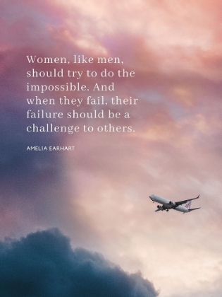 Picture of AMELIA EARHART QUOTE: DO THE IMPOSSIBLE