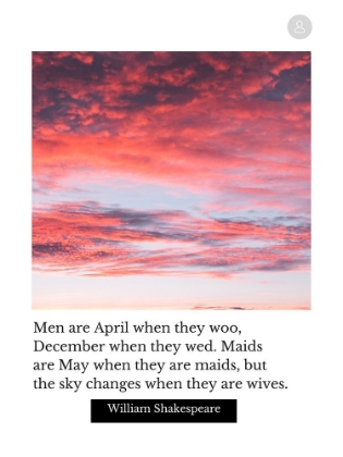 Picture of WILLIAM SHAKESPEARE QUOTE: MEN ARE APRIL