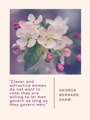 Picture of GEORGE BERNARD SHAW QUOTE: ATTRACTIVE WOMEN