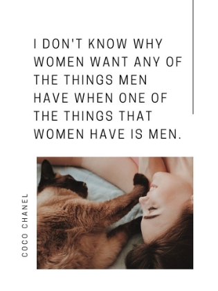 Picture of COCO CHANEL QUOTE: WOMEN HAVE MEN