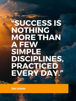 Picture of JIM ROHN QUOTE: SUCCESS IS NOTHING
