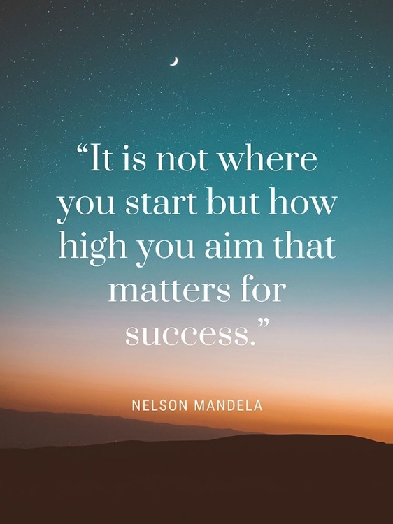 Picture of NELSON MANDELA QUOTE: MATTERS FOR SUCCESS