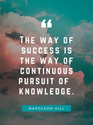 Picture of NAPOLEON HILL QUOTE: PURSUIT OF KNOWLEDGE