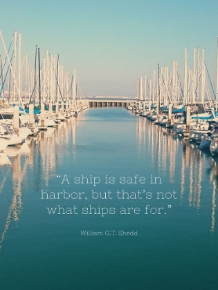 Picture of WILLIAM G.T. SHEDD QUOTE: SAFE IN HARBOR