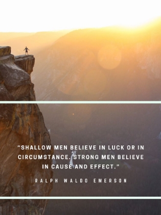 Picture of RALPH WALDO EMERSON QUOTE: SHALLOW MEN