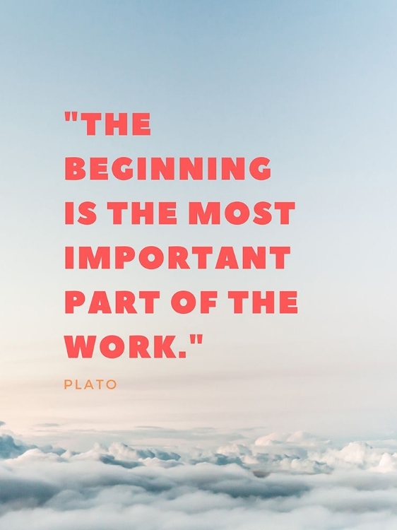 Picture of PLATO QUOTE: THE BEGINNING