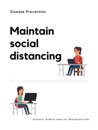 Picture of WORLD HEALTH ORGANIZATION QUOTE: MAINTAIN SOCIAL DISTANCING