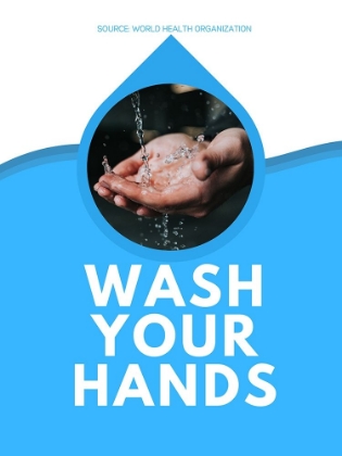 Picture of WORLD HEALTH ORGANIZATION QUOTE: WASH YOUR HANDS