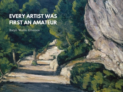 Picture of RALPH WALDO EMERSON QUOTE: EVERY ARTIST