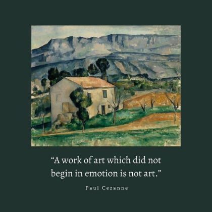 Picture of PAUL CEZANNE QUOTE: WORK OF ART