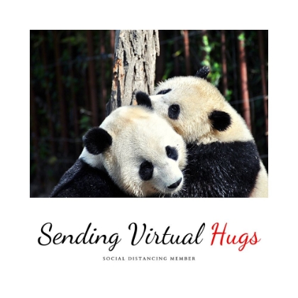 Picture of ARTSY QUOTES QUOTE: VIRTUAL HUGS