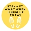 Picture of ARTSY QUOTES QUOTE: STAY SIX FEET AWAY