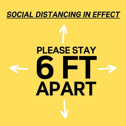 Picture of ARTSY QUOTES QUOTE: SOCIAL DISTANCING IN EFFECT